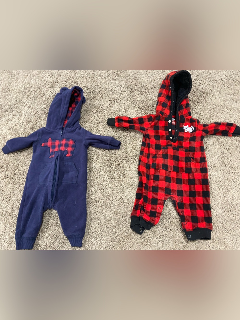 Carter's - set of two warm baby outfits - EUC - size 3 months